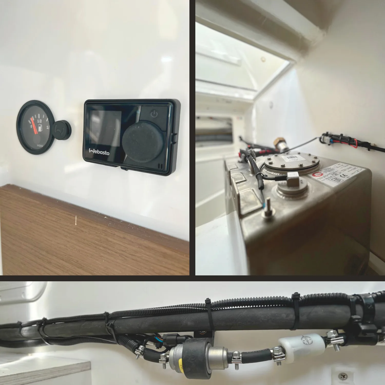 Installation chauffage Webasto sur un Merry Fisher aux Issambres