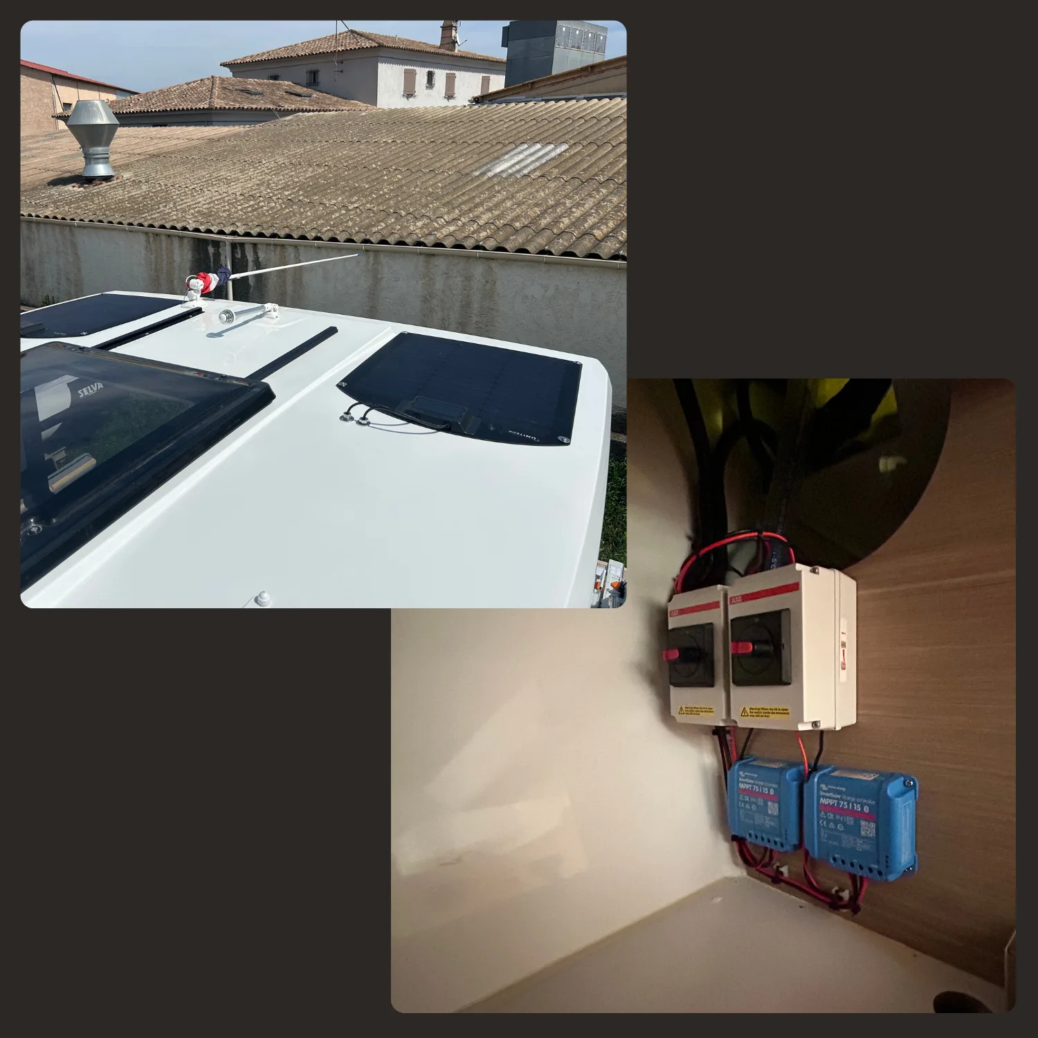 Installation solaire sur un Cap Camarat 10.5 à Cogolin